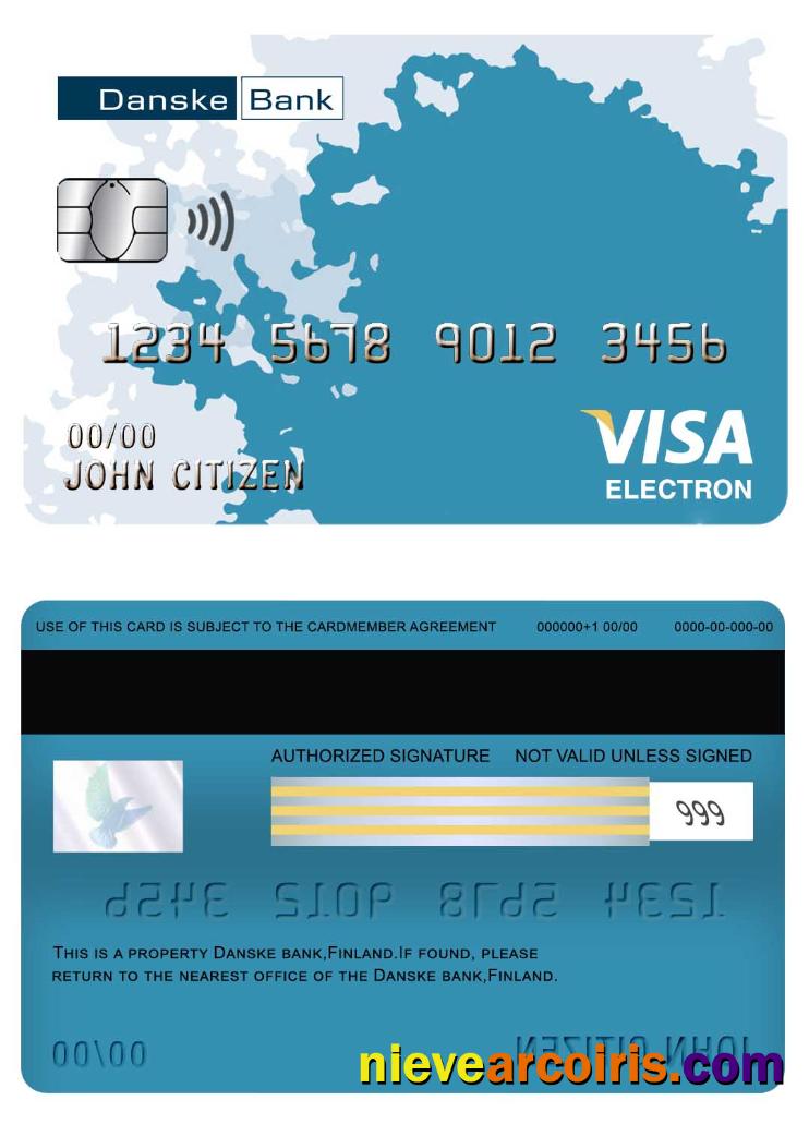 Finland Danske bank visa electron card